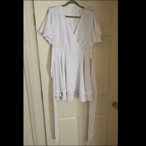 2 FOR $15 SALE!! *ADD TO BUNDLE* White Mini/MIDI Dress